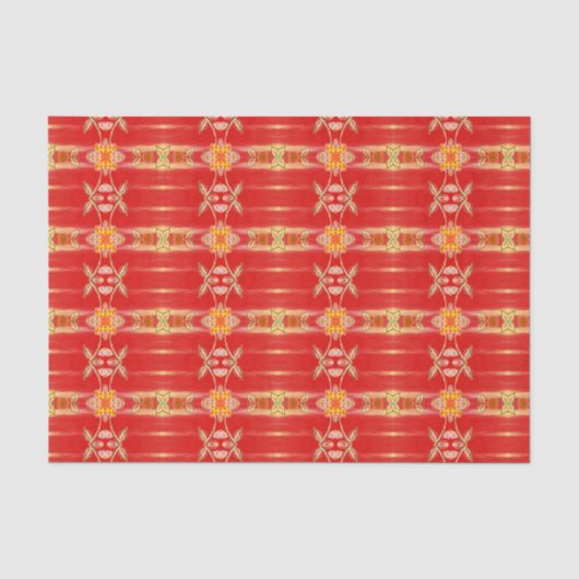 schuur rood en elegant tissuepapier (Voorkant)