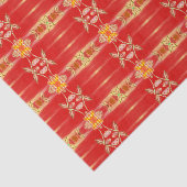 schuur rood en elegant tissuepapier (Detail)