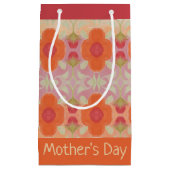 Schuur Rood en Sinaasappel Patterned Klein Cadeauzakje (Voorkant)