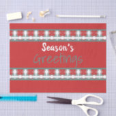 Schuur Rood en Turquoise Tissuepapier (Craft)