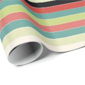 Schuur Rood Groen en Blauwgroen Cadeaupapier (Rol Hoek)