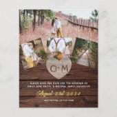 Schuur Rustieke Houten Fotocollage Gegraveerde Har (Voorkant)