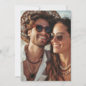 Schuur Save the Date, Rustieke boerderij Floral Kaart (Achterkant)