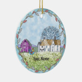 Schuur scène keramisch ornament (Rechts)