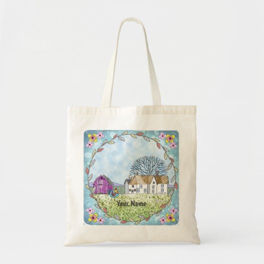 Schuur Scene Tote Bag (Voorkant)
