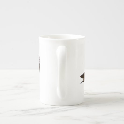 Schuur Swallow knipsel bot china mok (Achterkant)