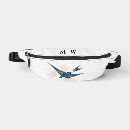 Schuur Swallow Print gesneden naaizak Heuptasje (Voorkant)