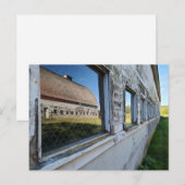 schuur tweeling reflectie briefkaart (Voorkant / Achterkant)