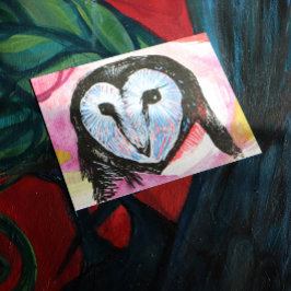 Schuur Uil Art Briefkaart