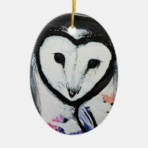 Schuur Uil Art Keramisch Ornament