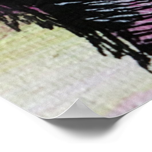 Schuur Uil Art Poster (Hoek)