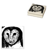 Schuur Uil Art Rubberstempel (Gestempeld)