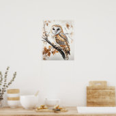 Schuur Uil Bird Art Print Poster (Keuken)