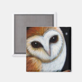 SCHUUR UIL CLOSE UP magneet (Voorkant / Achterkant)