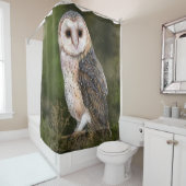 Schuur Uil Douche Gordijn - Schilderij (In situ)