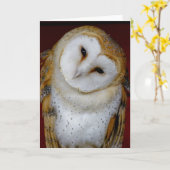 schuur uil om het even welk gelegenheidsnota of kaart (Gele Bloem)