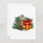 Schuur uil - vakantie kaart (Voorkant / Achterkant)