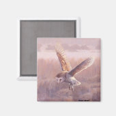 Schuur Uil vierkante magneet (Voorkant / Achterkant)