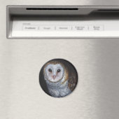 Schuur Uil Vogel Originele Schilderkunst Magneet (Insitu (Vaatwasser))