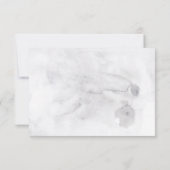 Schuur uil waterverf Bruiloft antwoord kaarten RSV (Achterkant)