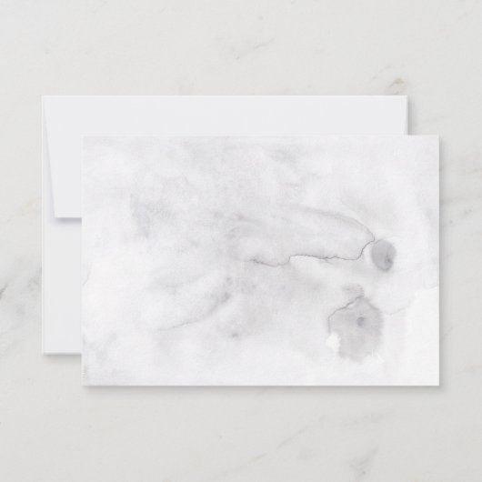 Schuur uil waterverf Bruiloft antwoord kaarten RSV (Achterkant)