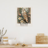 Schuur Uil Wetenschappelijke naam Wildlife Poster (Keuken)