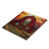 schuur van kunstglas tegeltje (Zijkant)