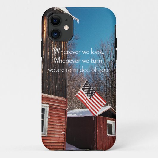 Schuur Vlag Patriottische Herinneringen Overal Case-Mate iPhone Case (Achterkant)