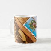 Schuur voor potgrond koffiemok (Voorkant links)