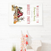 Schuur Windmolen Herfst Oogst Party Thanksgiving Spandoek (Insitu)