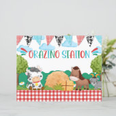 Schuur Yard Grazing Station Voedsel Dessert Tafel  (Staand voorkant)