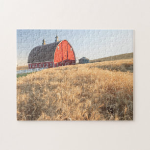 Schuur, zomertarwevelden nabij Sprague, Eastern 1 Legpuzzel