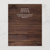 schuurbruiloft | Rustieke Houten Kant Foto Hart Bu (Achterkant)