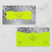 Schuurdemper/fluorescerend groen van gebloed staal visitekaartje (Voorkant / Achterkant)