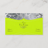 Schuurdemper/fluorescerend groen van gebloed staal visitekaartje (Achterkant)