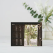 Schuurdeur briefkaart (Staand voorkant)