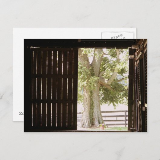 Schuurdeur briefkaart (Voorkant / Achterkant)