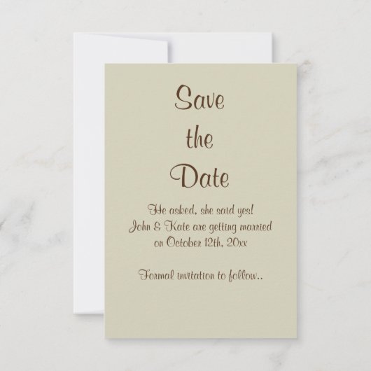 Schuurdeur en Bloemen Western Bruiloft Save the Da Save The Date (Achterkant)