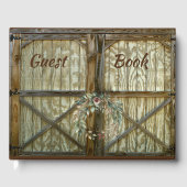 Schuurdeur en Roos Bloemen Gastenboek (Voorkant)