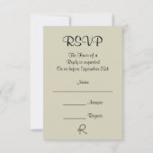 Schuurdeur en Roos Bloemen Land Bruiloft RSVP (Achterkant)