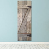 Schuurdeur luik canvas afdruk (Insitu (Houten vloer))