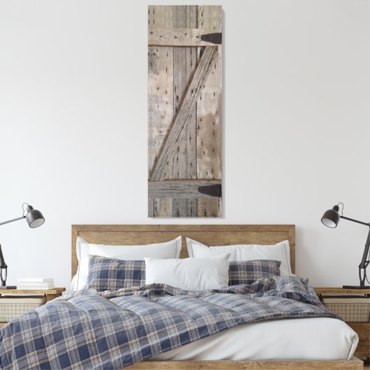 Schuurdeur luik canvas afdruk (Insitu (Slaapkamer))