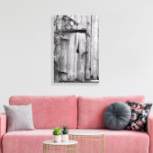 Schuurdeur met Boom Canvas Print (Insitu (Woonkamer))