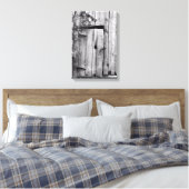 Schuurdeur met Boom Canvas Print (Insitu (Slaapkamer))