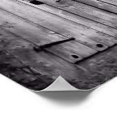 Schuurdeur met boom poster (Hoek)