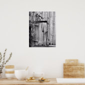 Schuurdeur Met Boom Poster (Keuken)