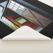 Schuurdeur perspectief sherpa deken (3/4)