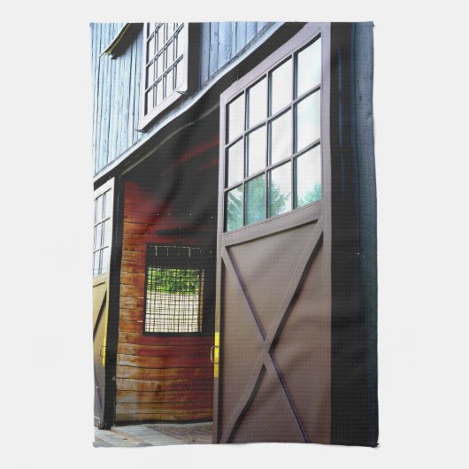 Schuurdeur perspectief theedoek (Verticaal)