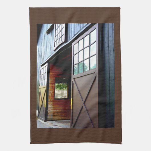 Schuurdeur perspectief theedoek (Verticaal)