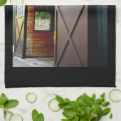 Schuurdeur perspectief theedoek (Gevouwen)